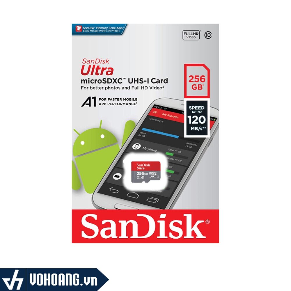 THẺ NHỚ SANDISK CHÍNH HÃNG 256G