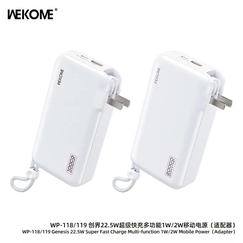 SẠC DỰ PHÒNG WEKOME WP-119 .20.000MAH ĐA NĂNG