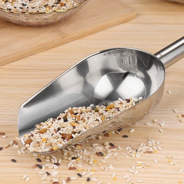 XÚC ĐÁ INOX SIZE TRUNG SỐ 4 ( 25CM)