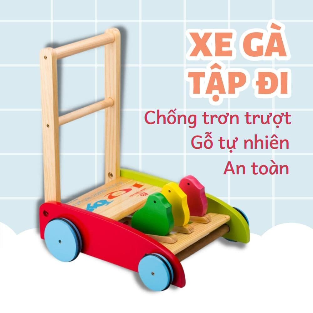 XE GÀ GỖ TẬP ĐI CHO BÉ