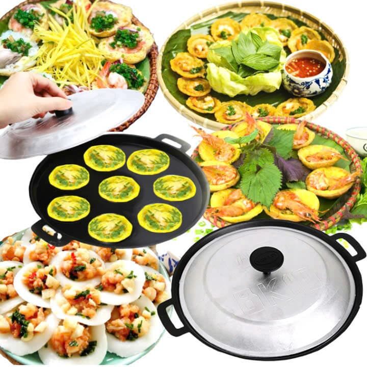 KHUÔN LÀM BÁNH KHỌT 8 LỖ KÈM NẮP