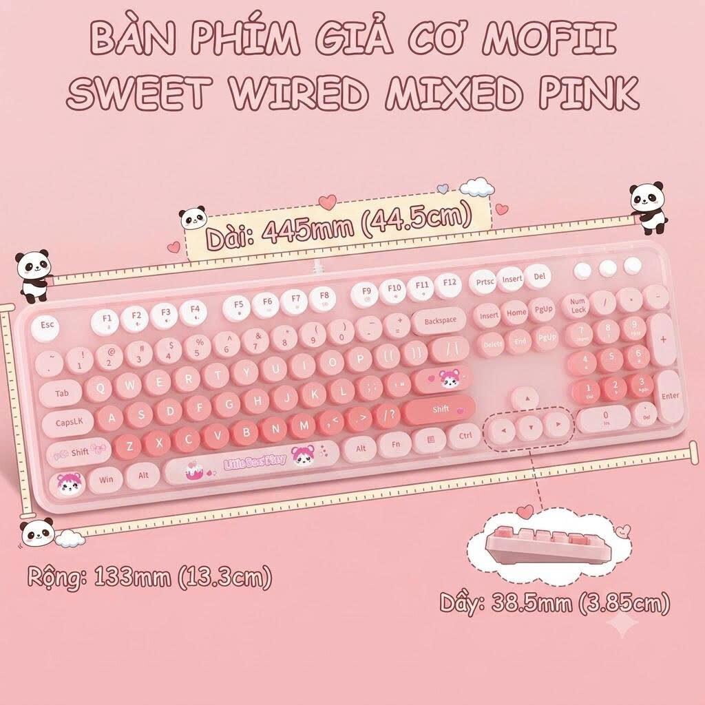 KEYBOARD GIẢ CƠ MOFII SWEET COLOR KUTE 4 KEYBOARD GIẢ CƠ MOFII SWEET COLOR KUTE - Ảnh 4