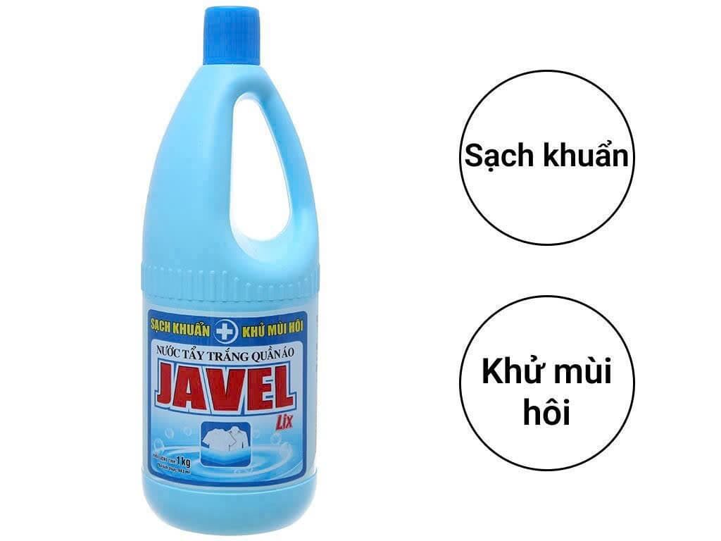 NƯỚC TẨY JAVEL 1L - TRẮNG VẢI KHỬ KHUẨN QUẦN ÁO