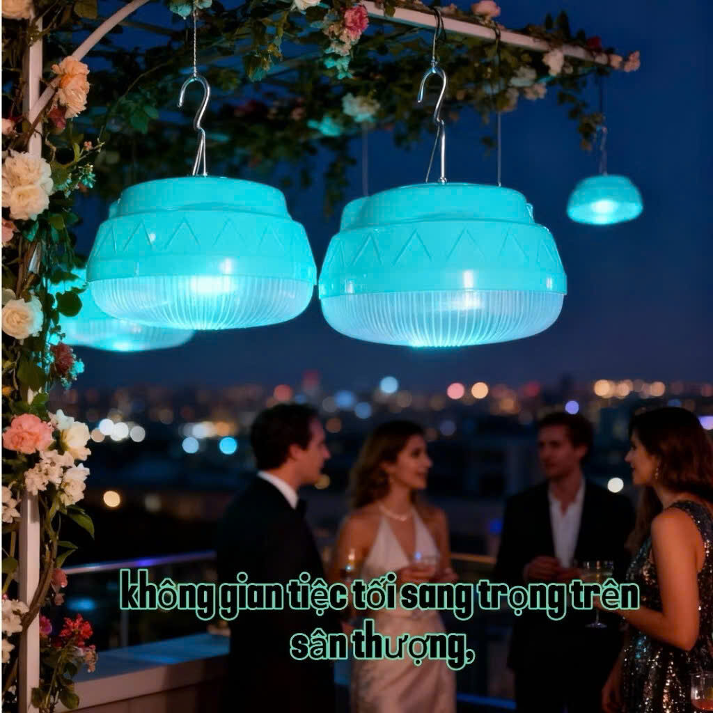 Bóng đèn tích điện xanh 100w móc treo 8 Bóng đèn tích điện xanh 100w móc treo - Ảnh 8