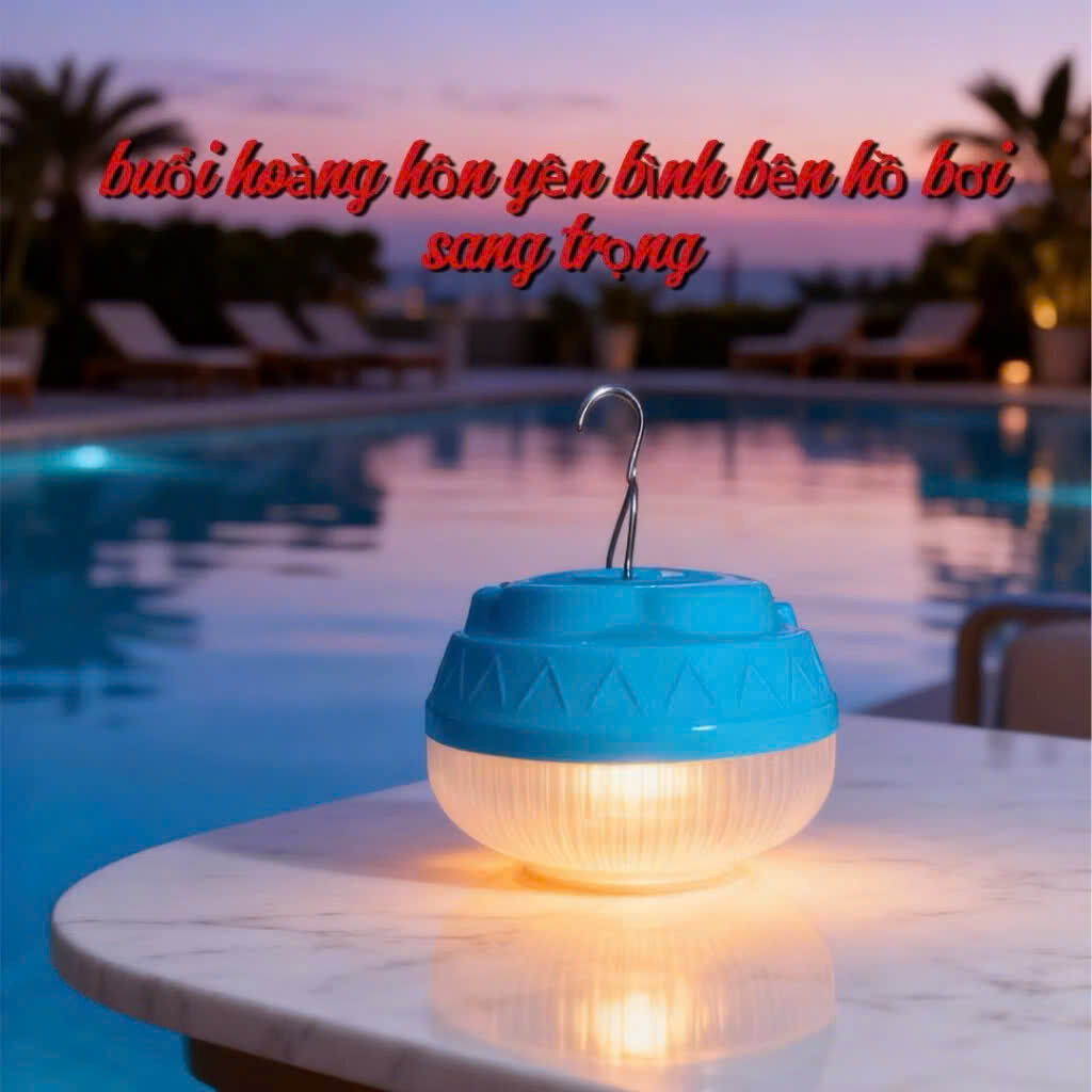 Bóng đèn tích điện xanh 100w móc treo 4 Bóng đèn tích điện xanh 100w móc treo - Ảnh 4