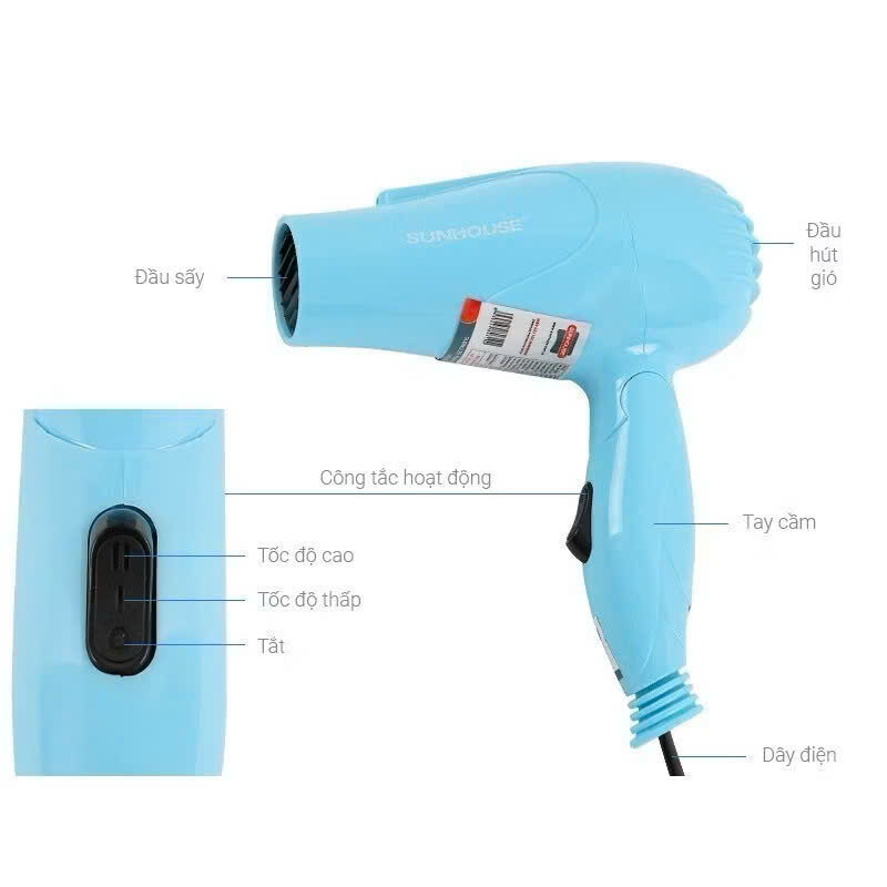 MÁY SẤY TÓC SUNHOUSE SHD2305-650W