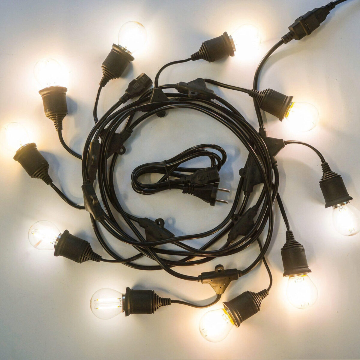 DÂY ĐUI ĐÈN TRANG TRÍ E27 CHỐNG NƯỚC 5M - 10 ĐUI