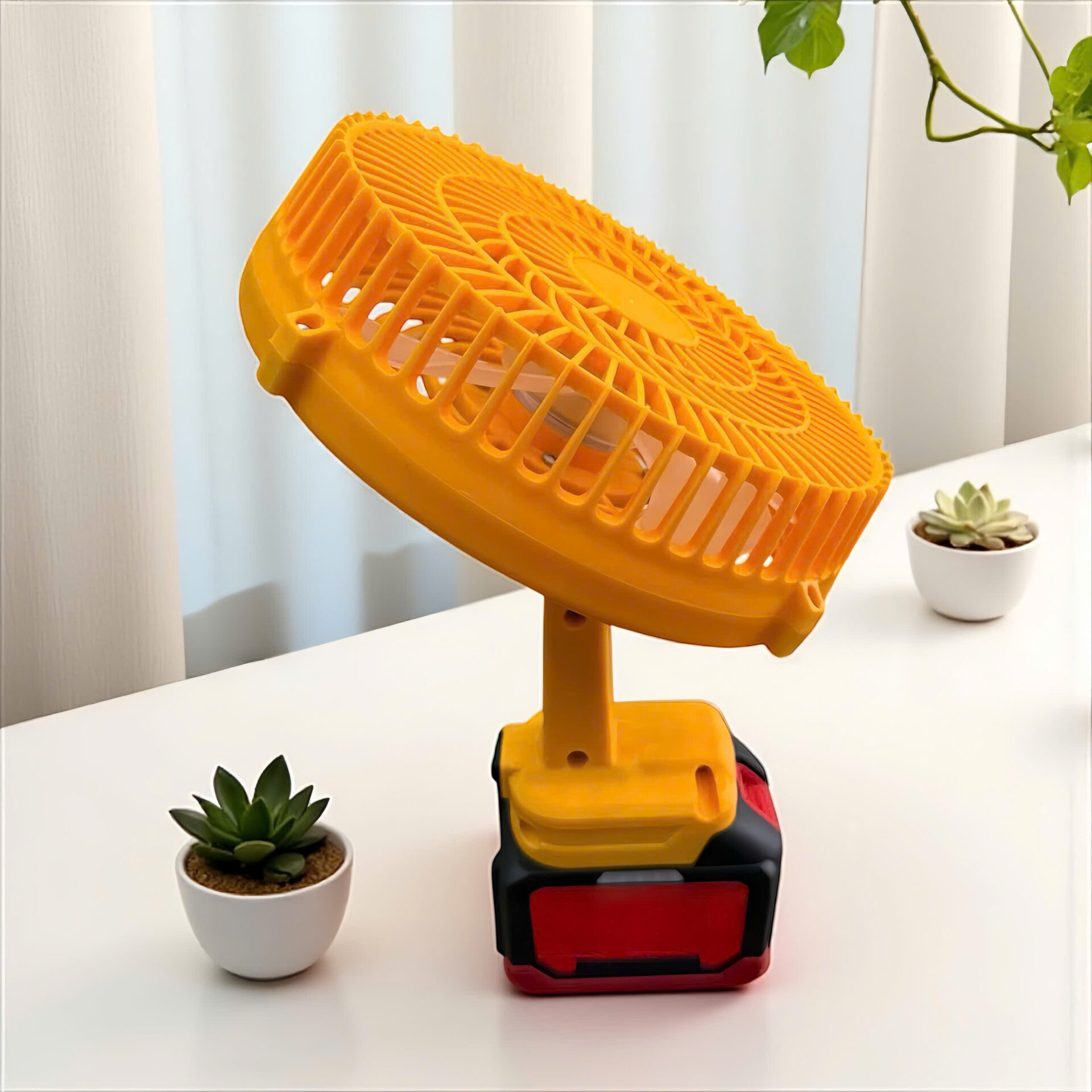 QUẠT NHỰA MINI 8 INCH ( KHÔNG PIN) 2 QUẠT NHỰA MINI 8 INCH ( KHÔNG PIN) - Ảnh 2