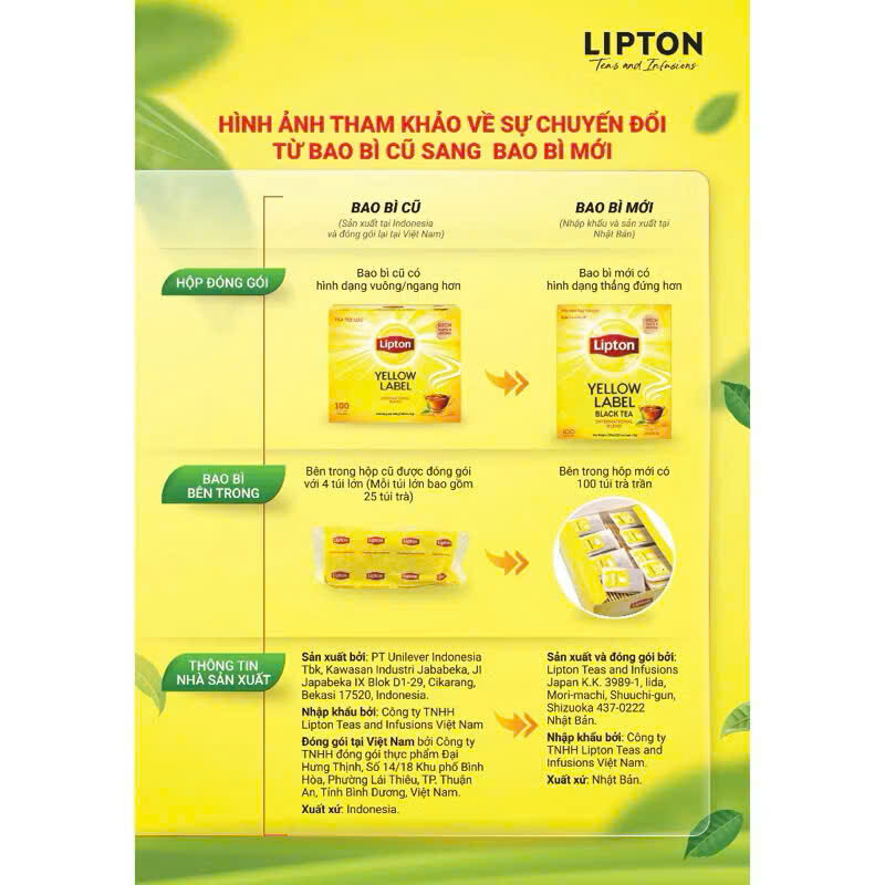 TRÀ LIPTON TÚI LỌC HỘP 100 TÚI 4 TRÀ LIPTON TÚI LỌC HỘP 100 TÚI - Ảnh 4