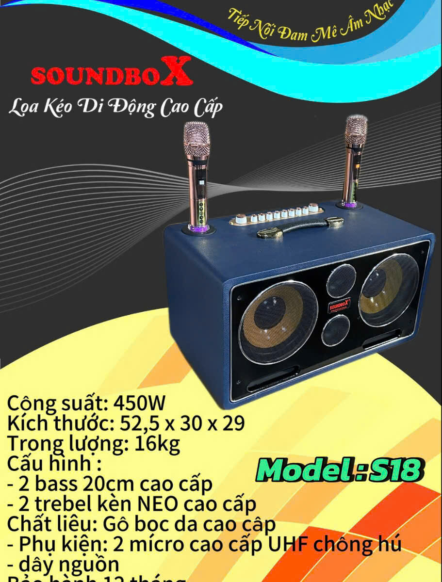 LOA KARAOKE CAO CẤP SOUNDBOX S18