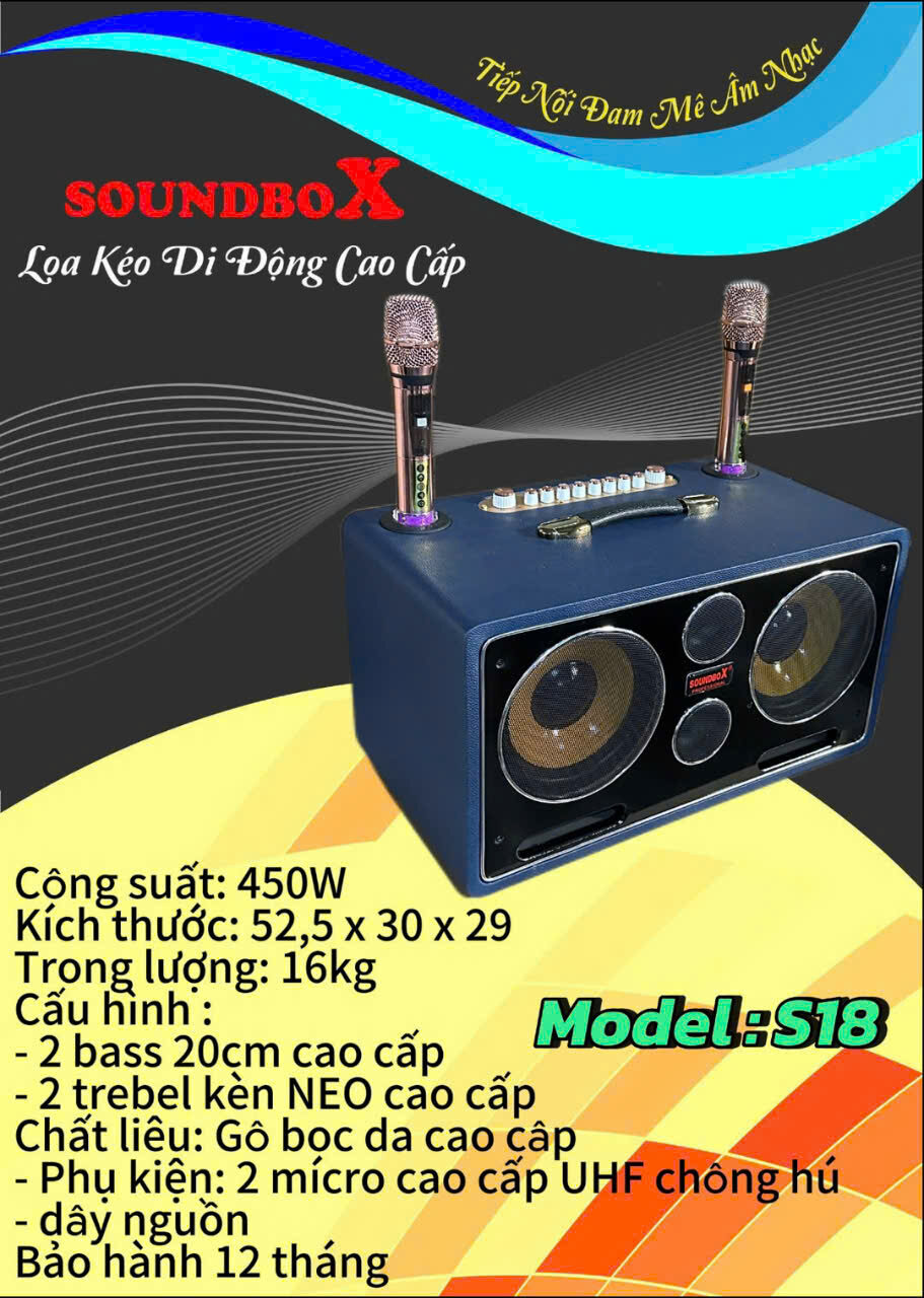 LOA KARAOKE CAO CẤP SOUNDBOX S18