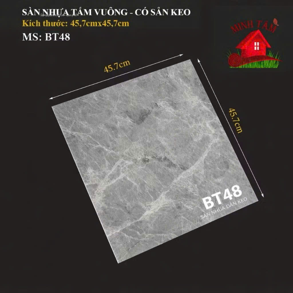 SÀN NHỰA GIẢ GẠCH SẴN KEO KT 45*45CM