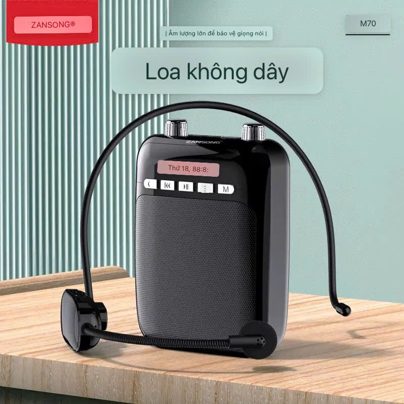 LOA TRỢ GIẢNG ZANSONG M70- MÍC KHÔNG DÂY
