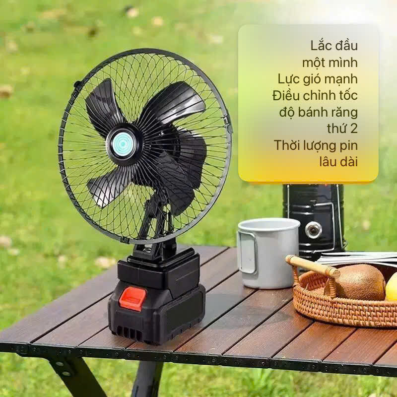 QUẠT LỒNG NHỰA MECHEL PIN 5CELL