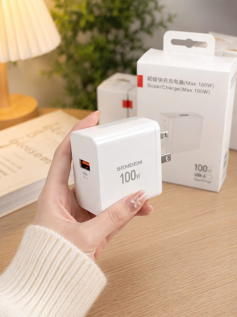 CỐC SẠC SENDEM 100W CỔNG USB