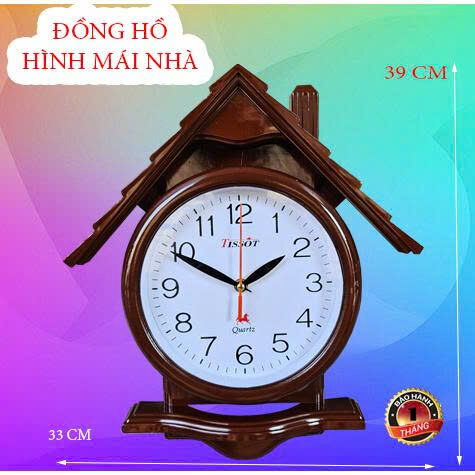 ĐỒNG HỒ TREO TƯỜNG MÁI NHÀ 4 ĐỒNG HỒ TREO TƯỜNG MÁI NHÀ - Ảnh 4