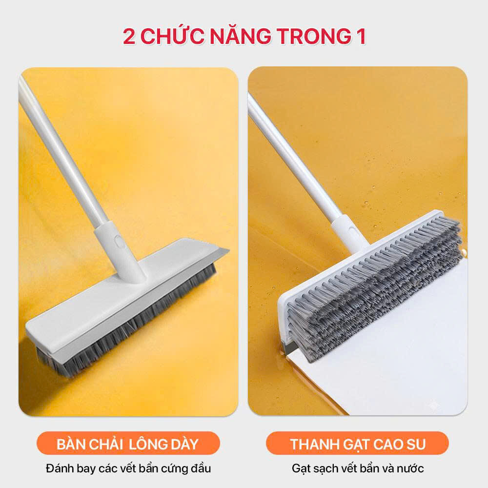 CHỔI CHÀ NHÀ VỆ SINH 2 ĐẦU 115CM (XÁM) 3 CHỔI CHÀ NHÀ VỆ SINH 2 ĐẦU 115CM (XÁM) - Ảnh 3