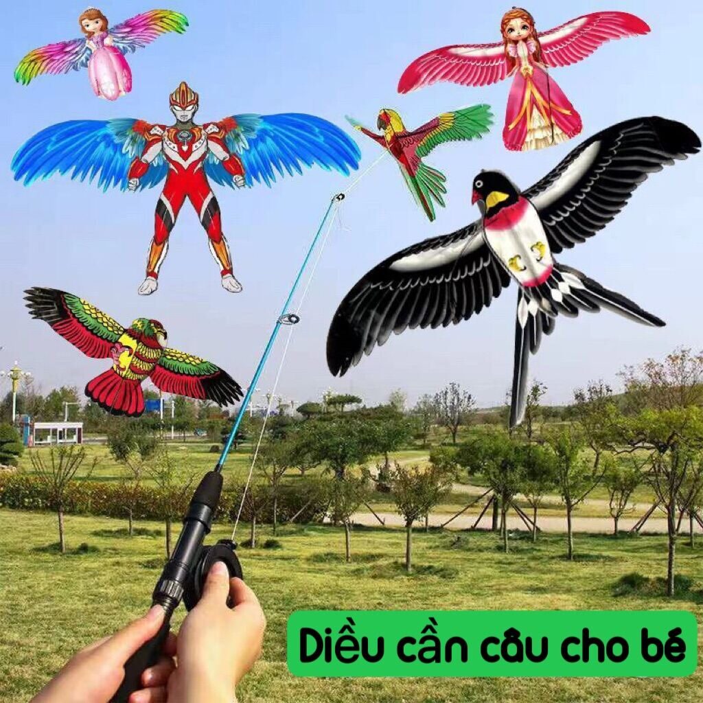 DIỀU CẦN CÂU 3D SIZE CÁNH 50CM 2 DIỀU CẦN CÂU 3D SIZE CÁNH 50CM - Ảnh 2