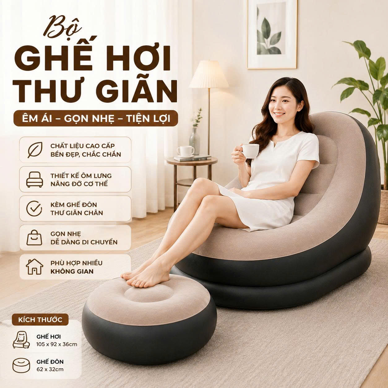 BỘ GHẾ HƠI TỰA LỰNG ĐA NĂNG DECOR VĂN PHÒNG 1 BỘ GHẾ HƠI TỰA LỰNG ĐA NĂNG DECOR VĂN PHÒNG