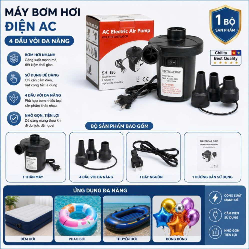 BƠM HÚT 2 CHIỀU WENBO NGUỒN 220V 1 BƠM HÚT 2 CHIỀU WENBO NGUỒN 220V
