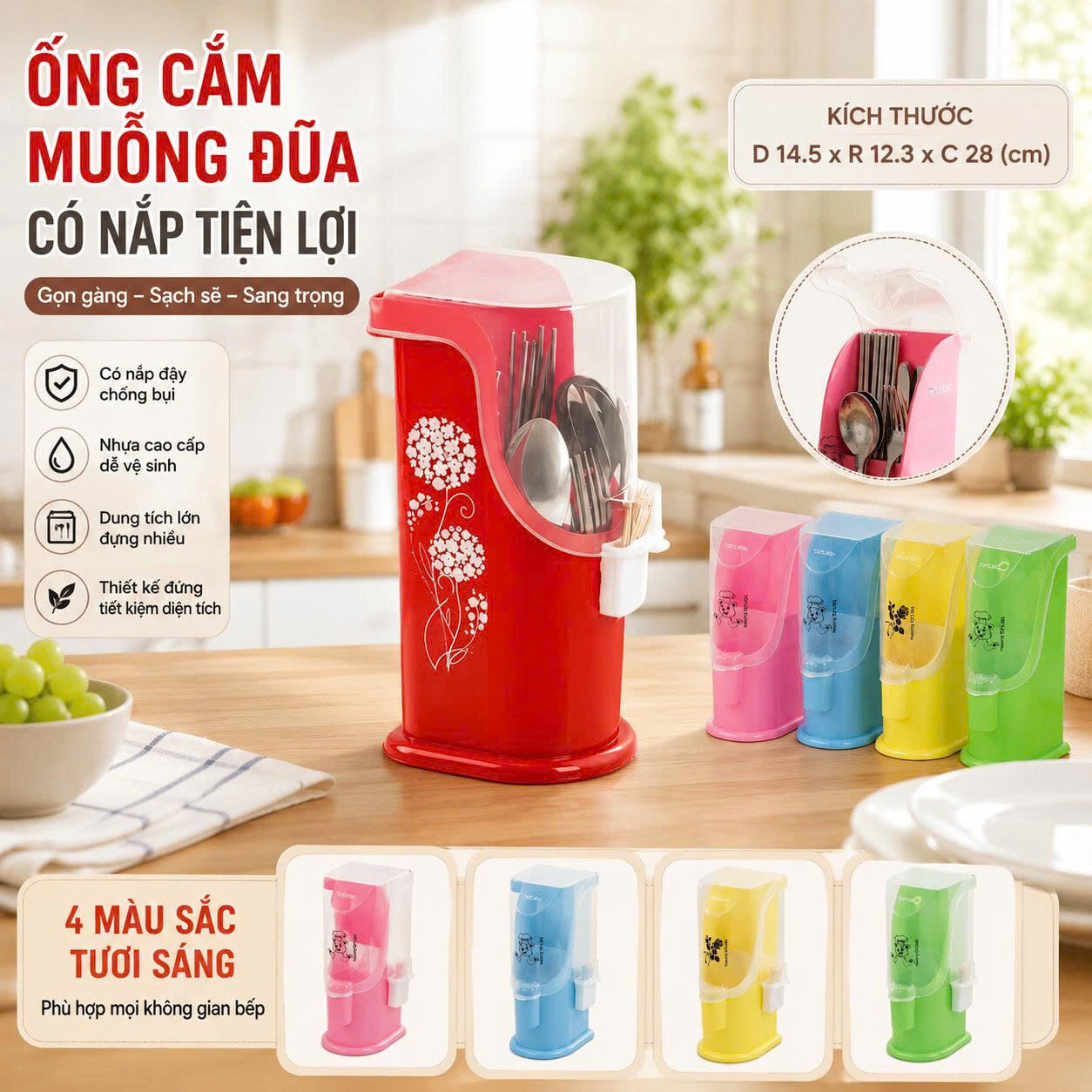 ỐNG ĐŨA CÓ NẮP TỶ LIÊN 1 ỐNG ĐŨA CÓ NẮP TỶ LIÊN