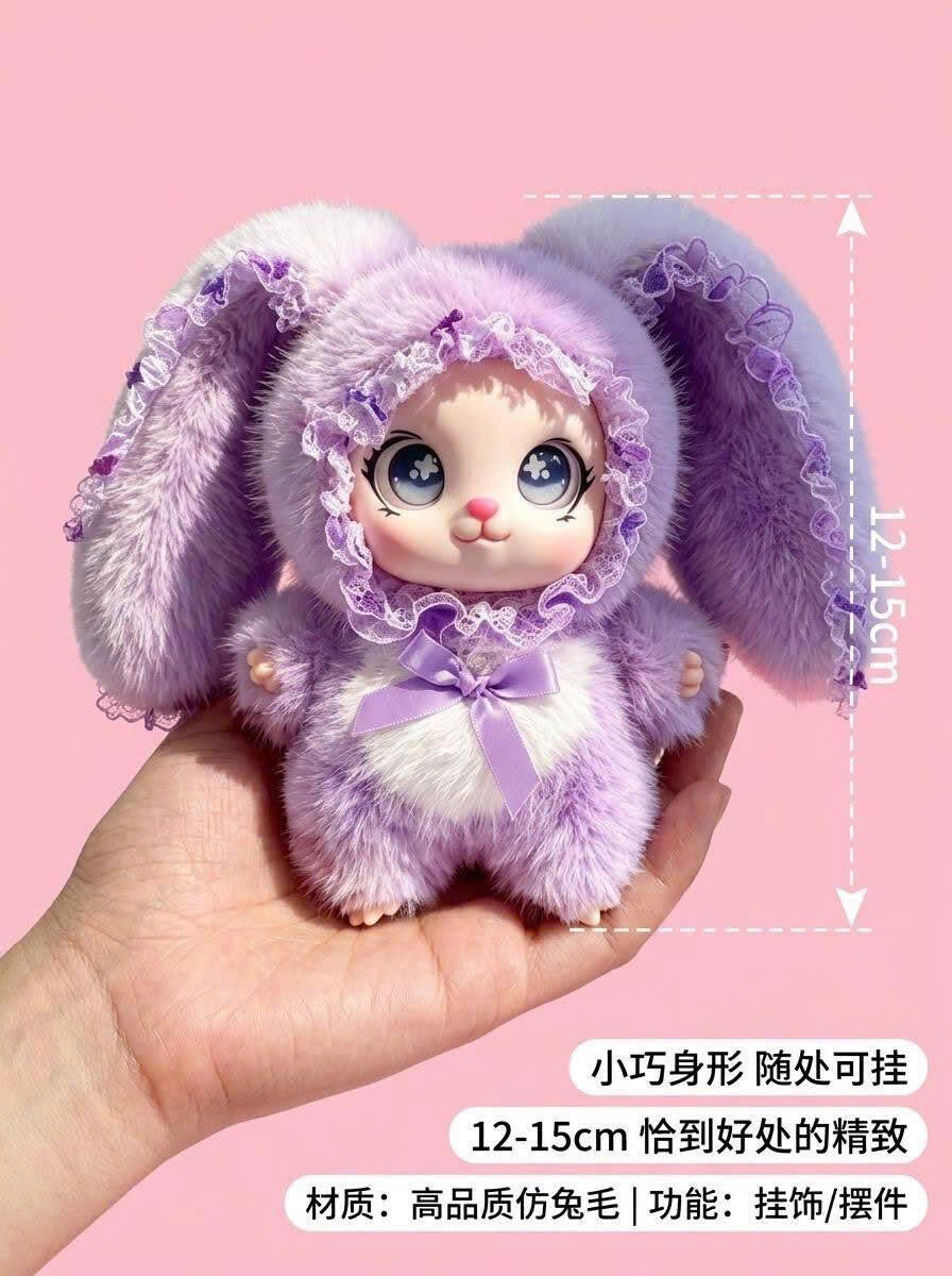 MÓC KHOÁ THỎ YURUKU KÈM TÚI TRONG 4 MÓC KHOÁ THỎ YURUKU KÈM TÚI TRONG - Ảnh 4