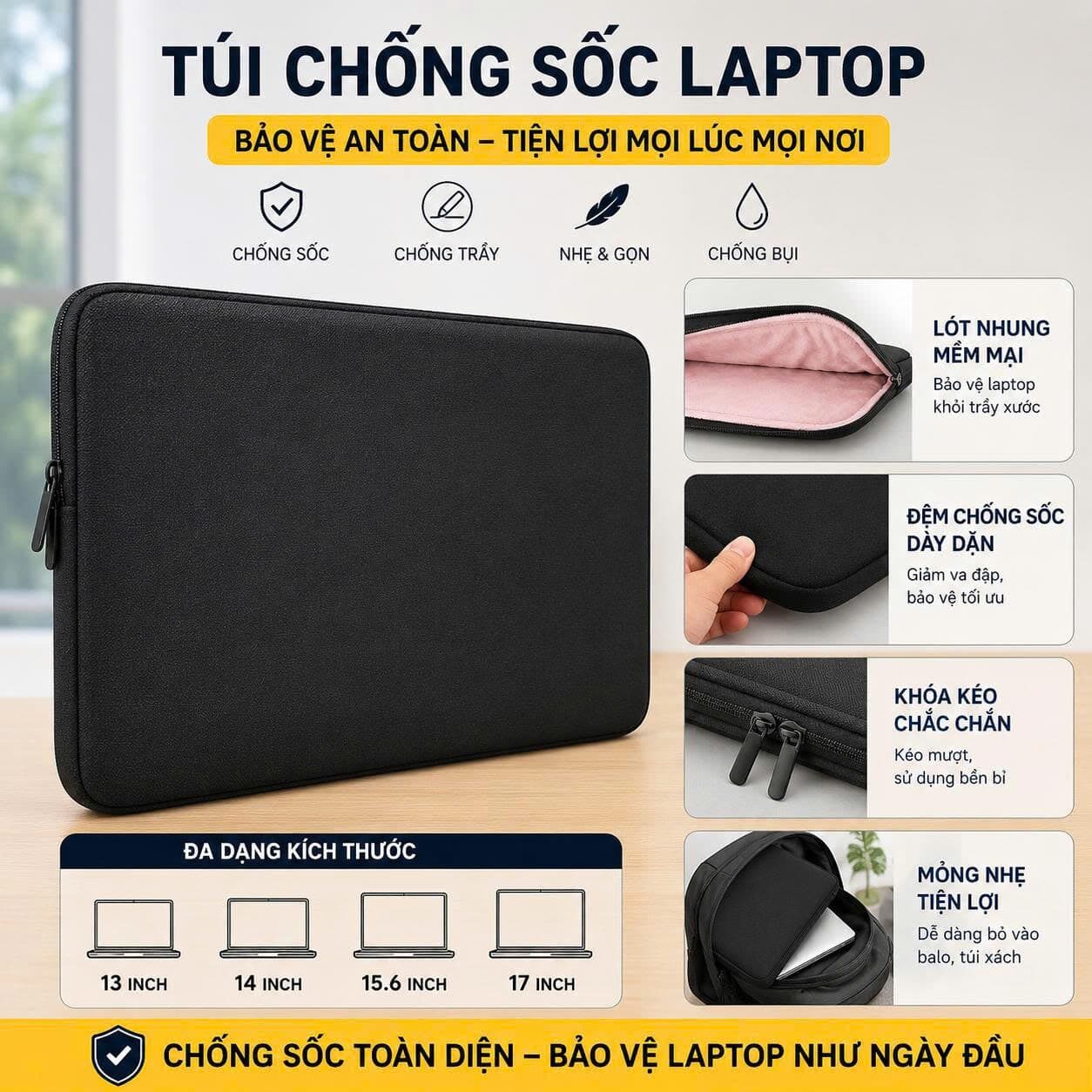 TÚI CHỐNG SỐC 17 INCH