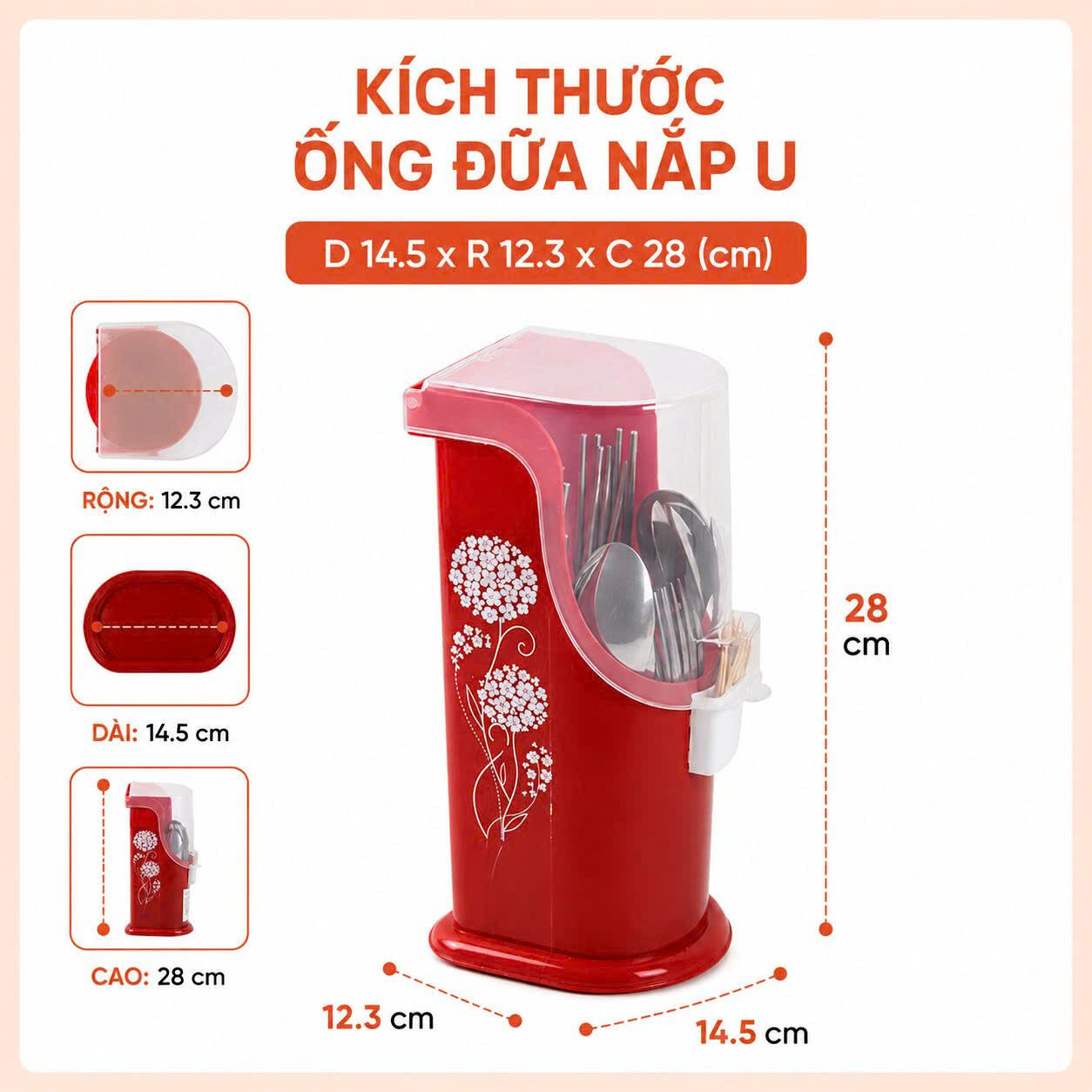 ỐNG ĐŨA CÓ NẮP TỶ LIÊN 3 ỐNG ĐŨA CÓ NẮP TỶ LIÊN - Ảnh 3