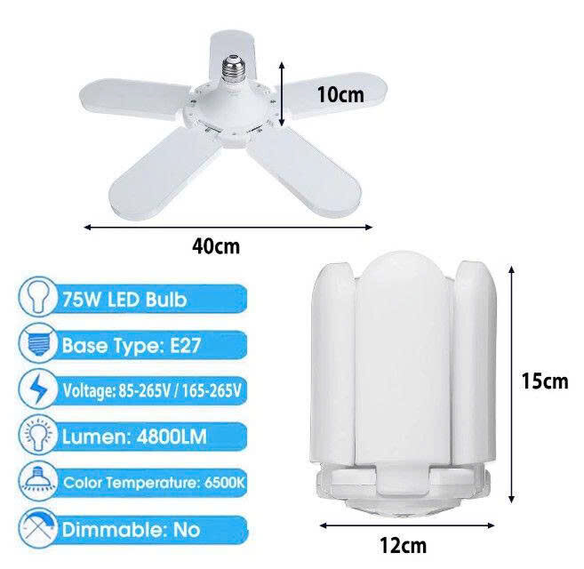 ĐÈN LED 5 CÁNH DÀI SIÊU SÁNG 80W 2 ĐÈN LED 5 CÁNH DÀI SIÊU SÁNG 80W - Ảnh 2