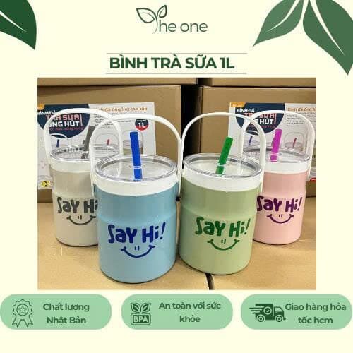 BÌNH ĐÁ TRÀ SỮA TÂN LẬP THÀNH 1L SAY HI