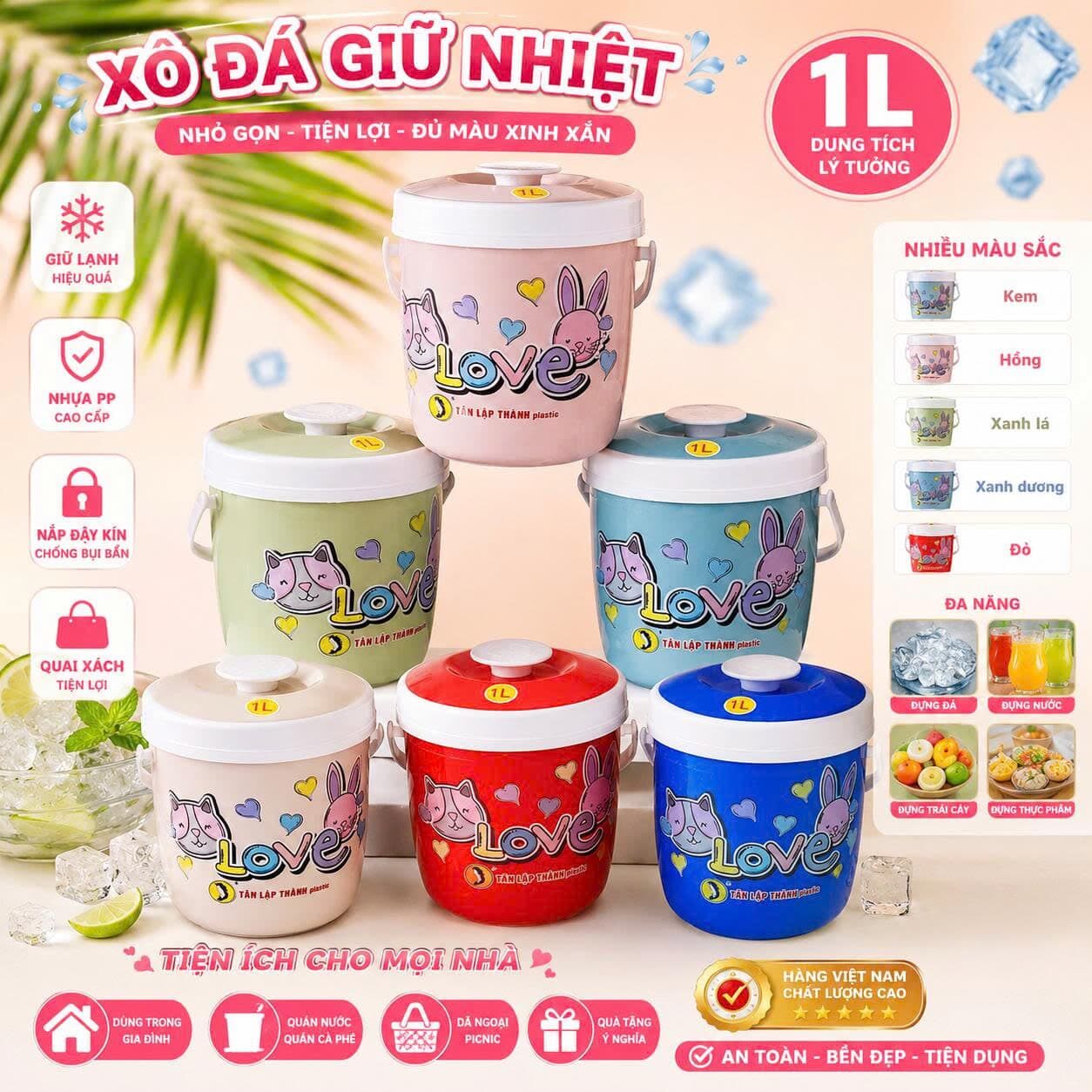BÌNH ĐÁ 1L THỎ TÂN LẬP THÀNH