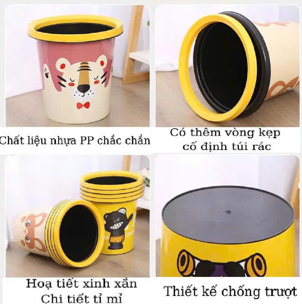 SỌT RÁC VĂN PHÒNG VỊT VÀNG 10L 2 SỌT RÁC VĂN PHÒNG VỊT VÀNG 10L - Ảnh 2