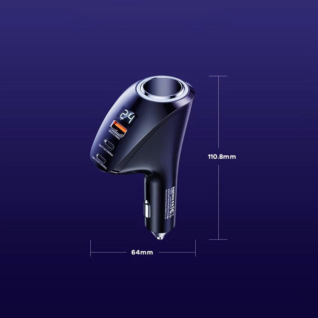 CỐC SẠC XE HƠI CHIA TÂU SẠC REMAX RC-339 4 CỐC SẠC XE HƠI CHIA TÂU SẠC REMAX RC-339 - Ảnh 4