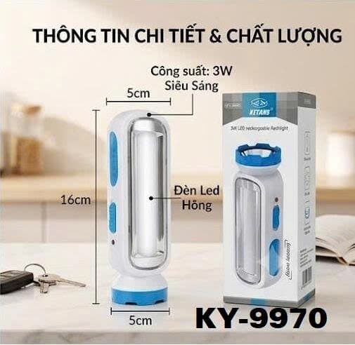 ĐÈN PIN SẠC CẦM TAY KY-9970